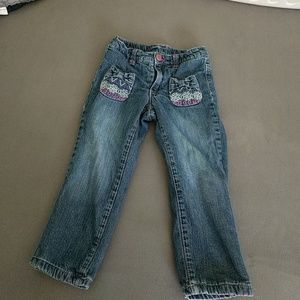 Girls 2T lined jeans